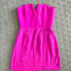 Naven Pink Strapless Sweetheart Bodycon Dress